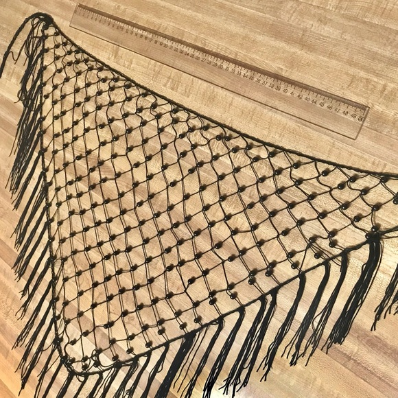 NEW LOEHMAN’s SARONG COVERUP- Beaded Fishnet mult style - Picture 3 of 3